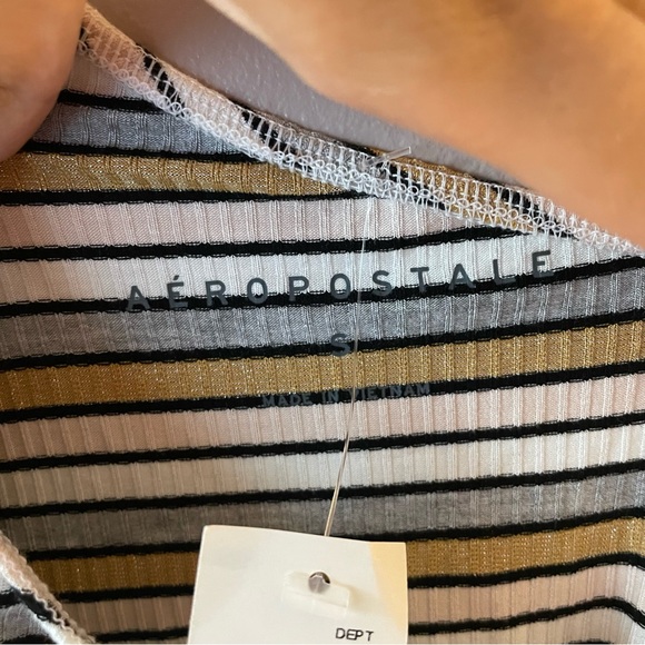 Striped One-Shoulder Tee - Picture 5 of 6